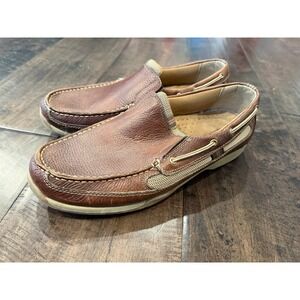 G.H. Bass & Co. Shoes Men's Baron Brown Leather‎ Loafers Size 11.5 W Classic